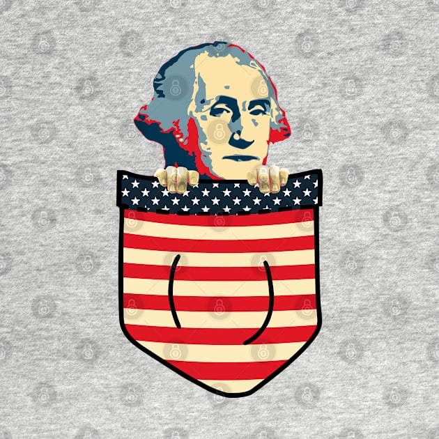 George Washington Chest Pocket by Nerd_art